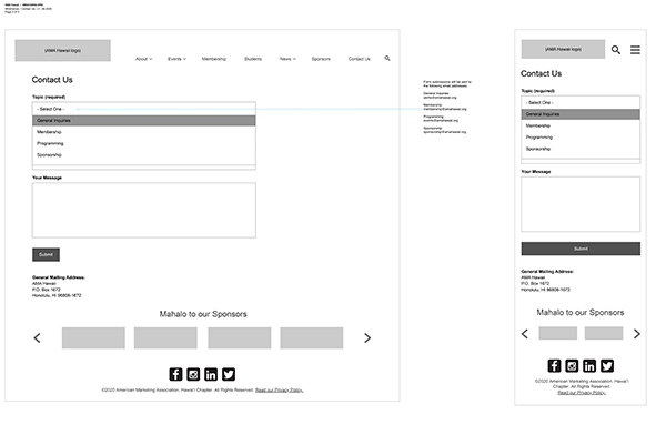 form dropdown wireframe