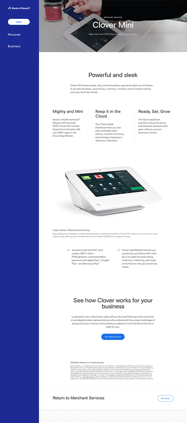 mini page screenshot